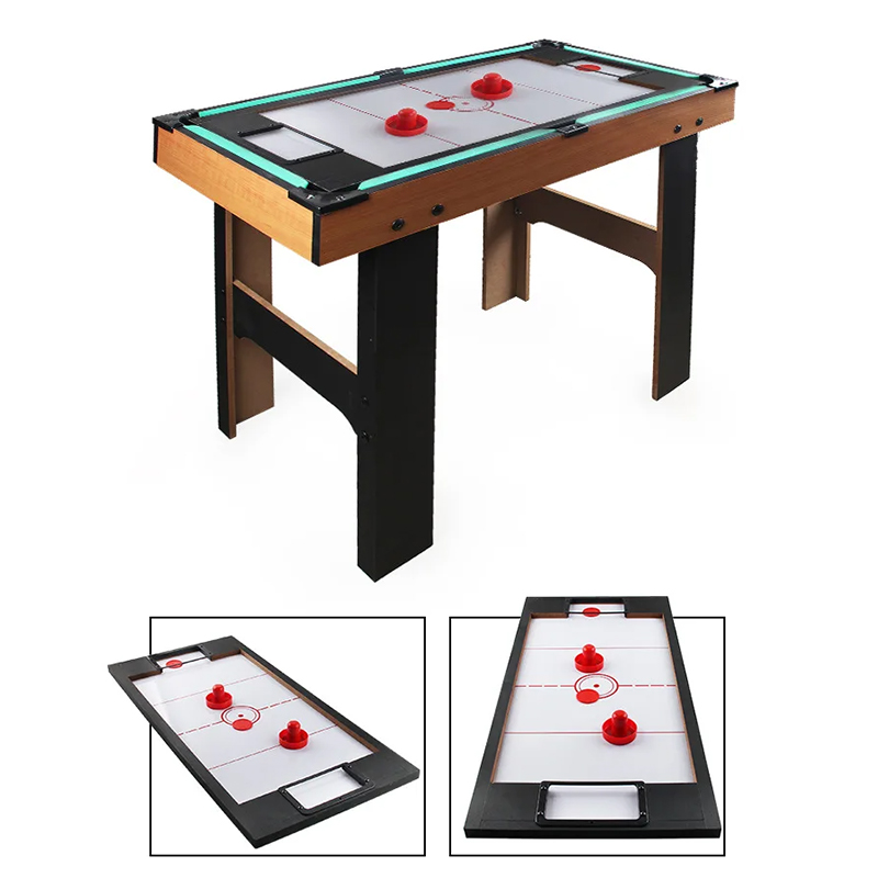 Meja Berbilang Permainan 4-dalam-1 dengan Foosball, Hoki Udara, Pingpong dan Kolam