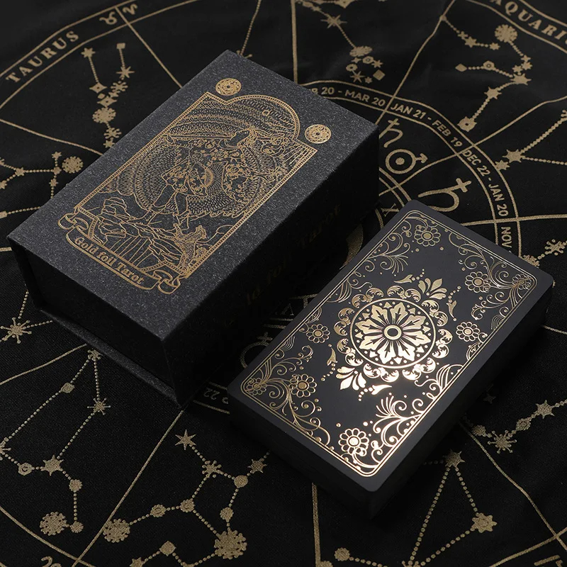 Kad Tarot Klasik PVC Hitam