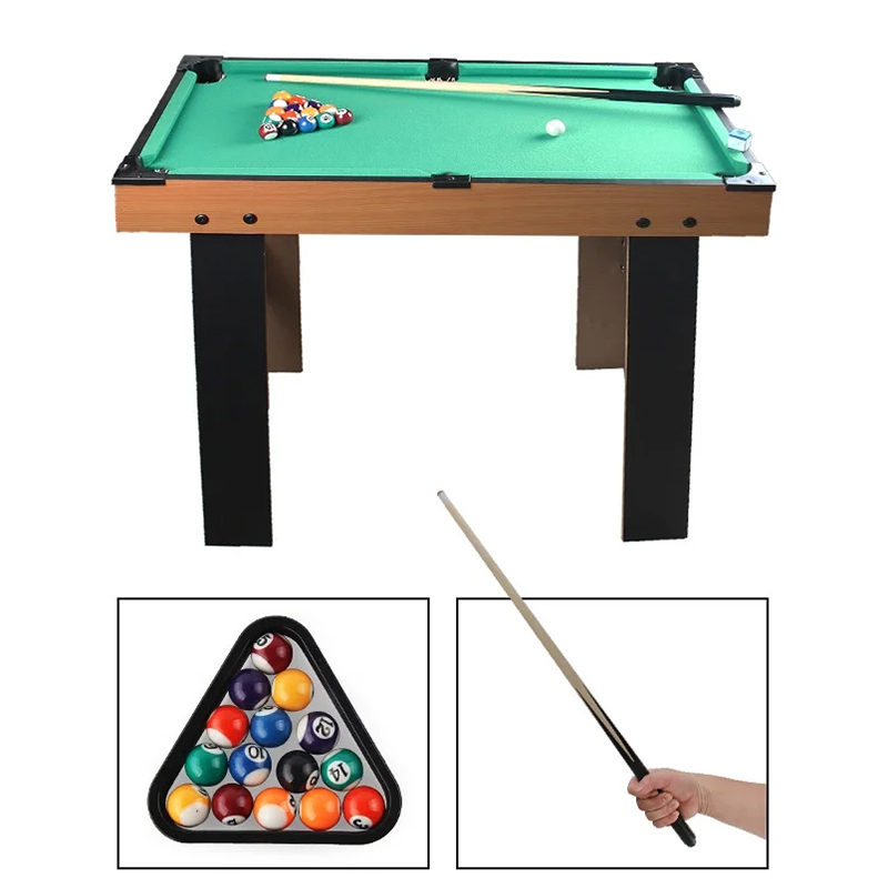 Meja Berbilang Permainan 4-dalam-1 dengan Foosball, Hoki Udara, Pingpong dan Kolam