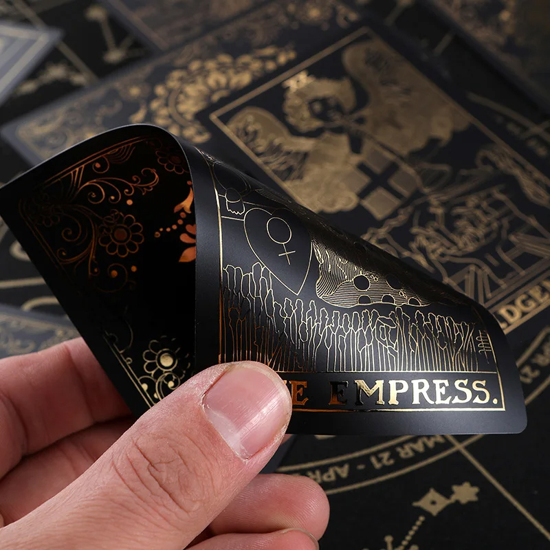 Kad Tarot Klasik PVC Hitam