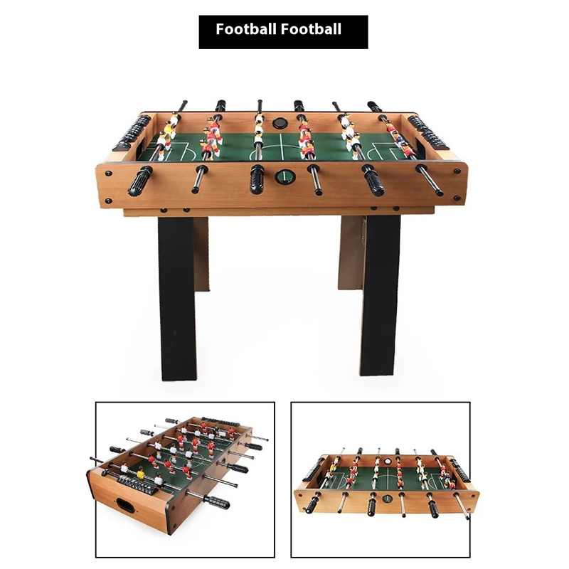 Meja Berbilang Permainan 4-dalam-1 dengan Foosball, Hoki Udara, Pingpong dan Kolam