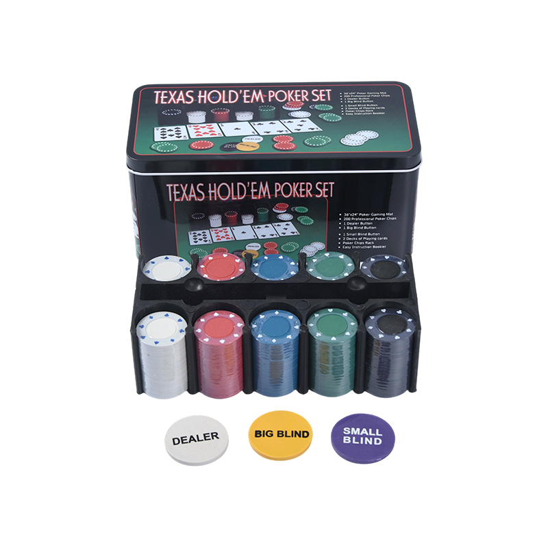 Set Poker 200-Cip Peralatan Gred Kasino