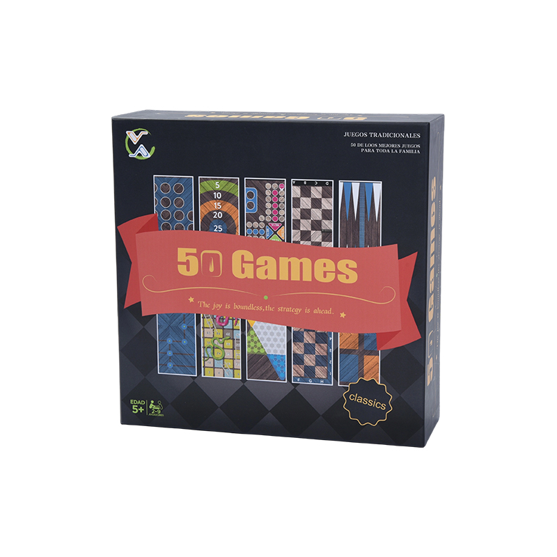 Set Permainan Papan Tradisional 50-dalam-1