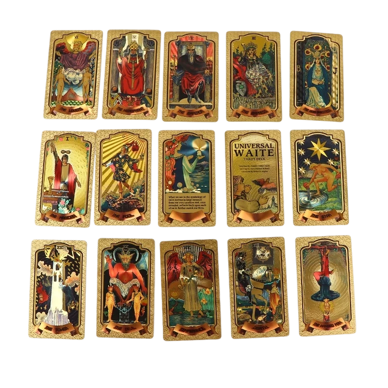 Set Kad Tarot Gold-Foil Premium
