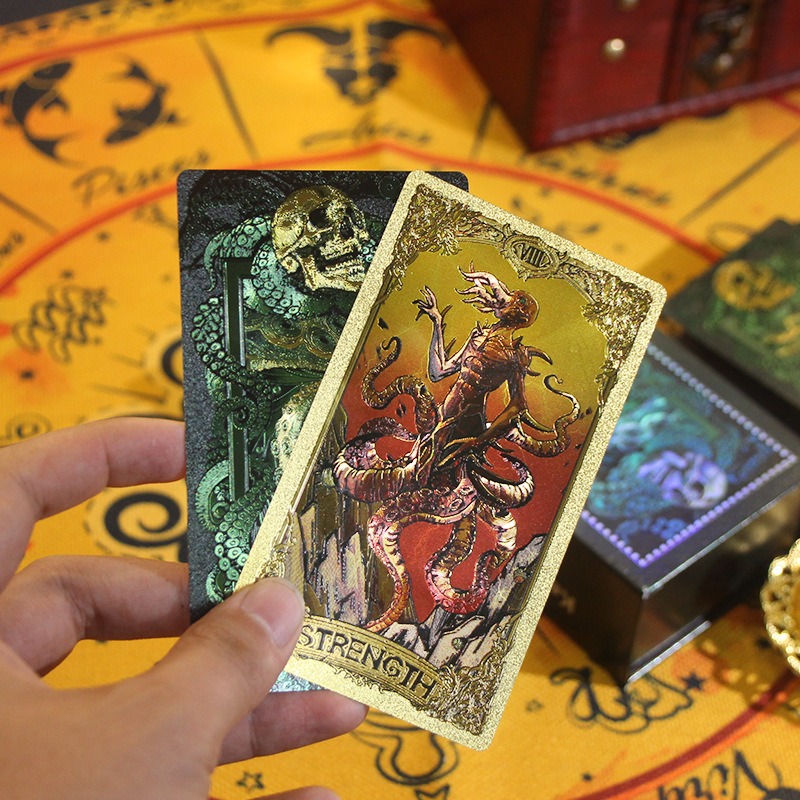 Edisi Mistik Hijau & Emas - Kad Tarot Mitologi Kesulu