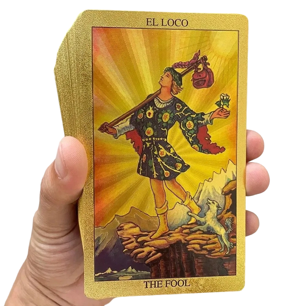 Set Kad Tarot Gold-Foil Premium
