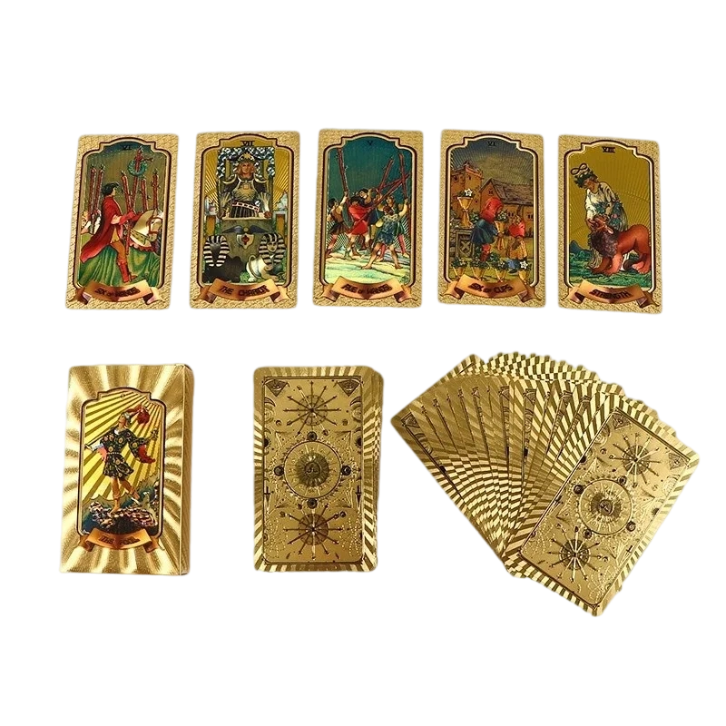 Set Kad Tarot Gold-Foil Premium
