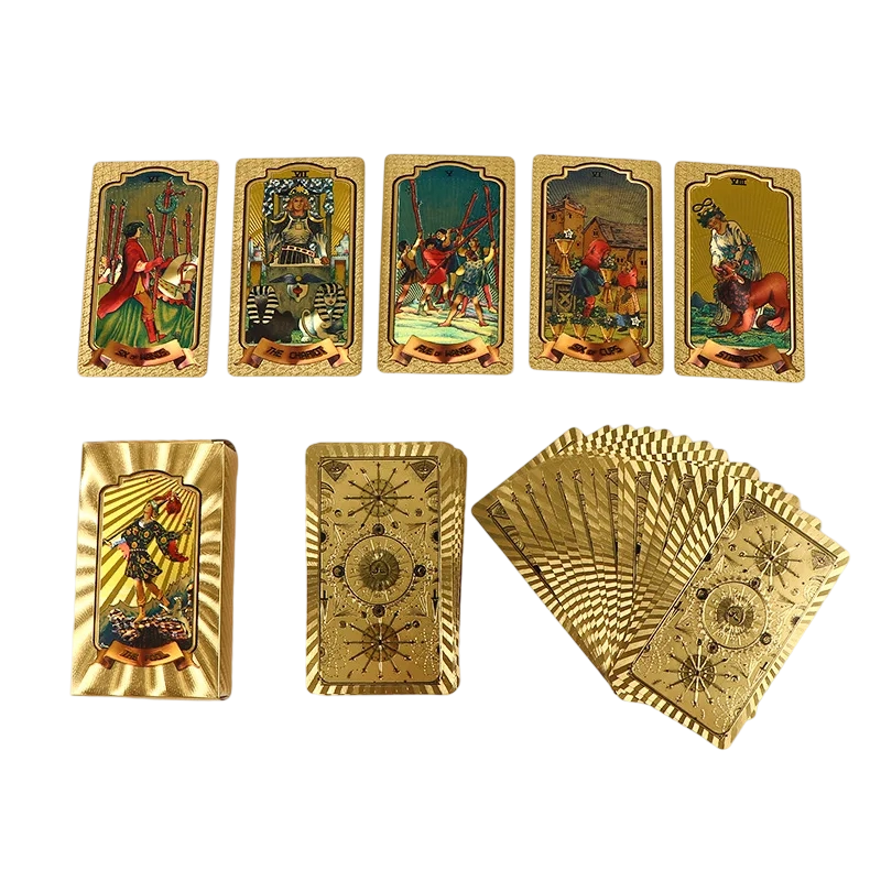 Set Kad Tarot Gold-Foil Premium