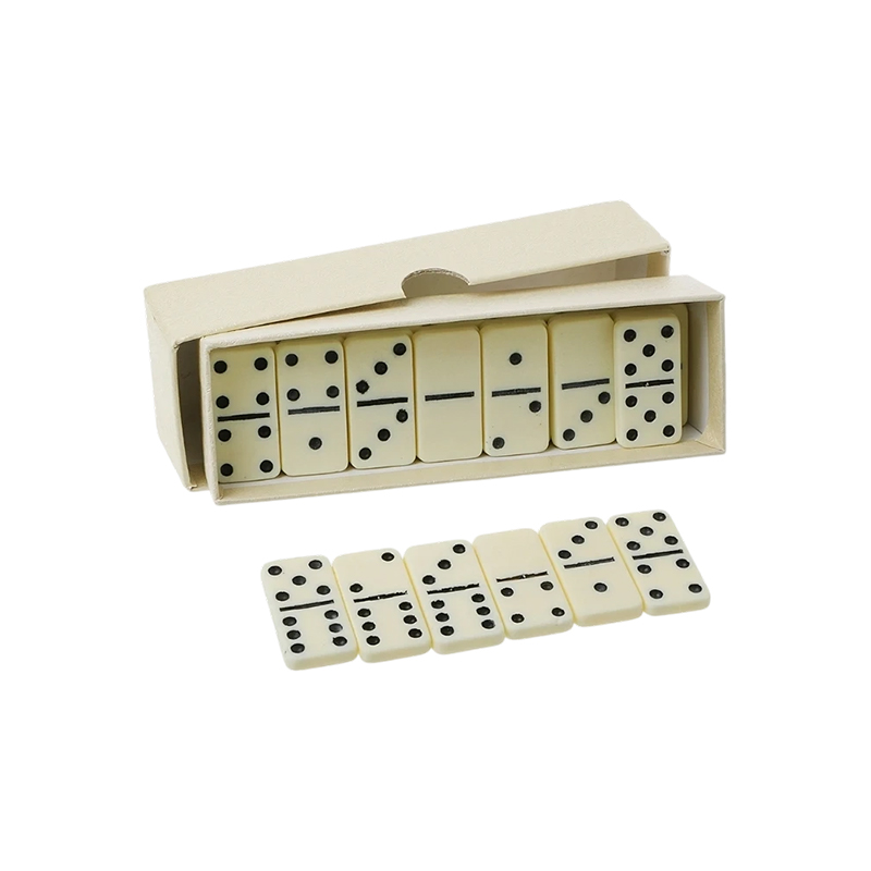 Set Domino Double-Six Tradisional dalam Kemasan Gading