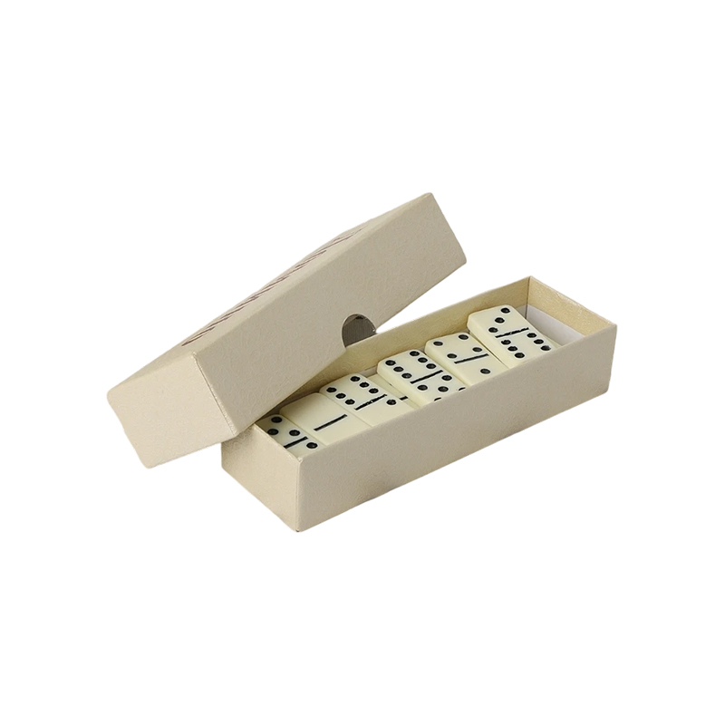 Set Domino Double-Six Tradisional dalam Kemasan Gading