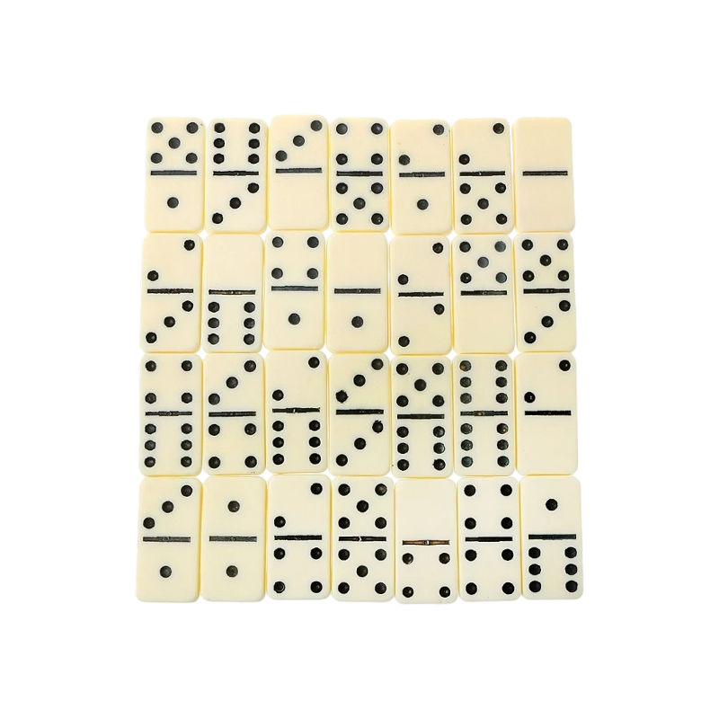 Set Domino Double-Six Tradisional dalam Kemasan Gading