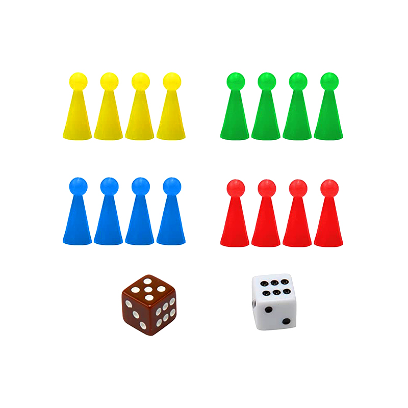 Permainan Papan Magnetik Mudah Alih dengan Set Permainan Ludo Klasik Dadu dan Kepingan