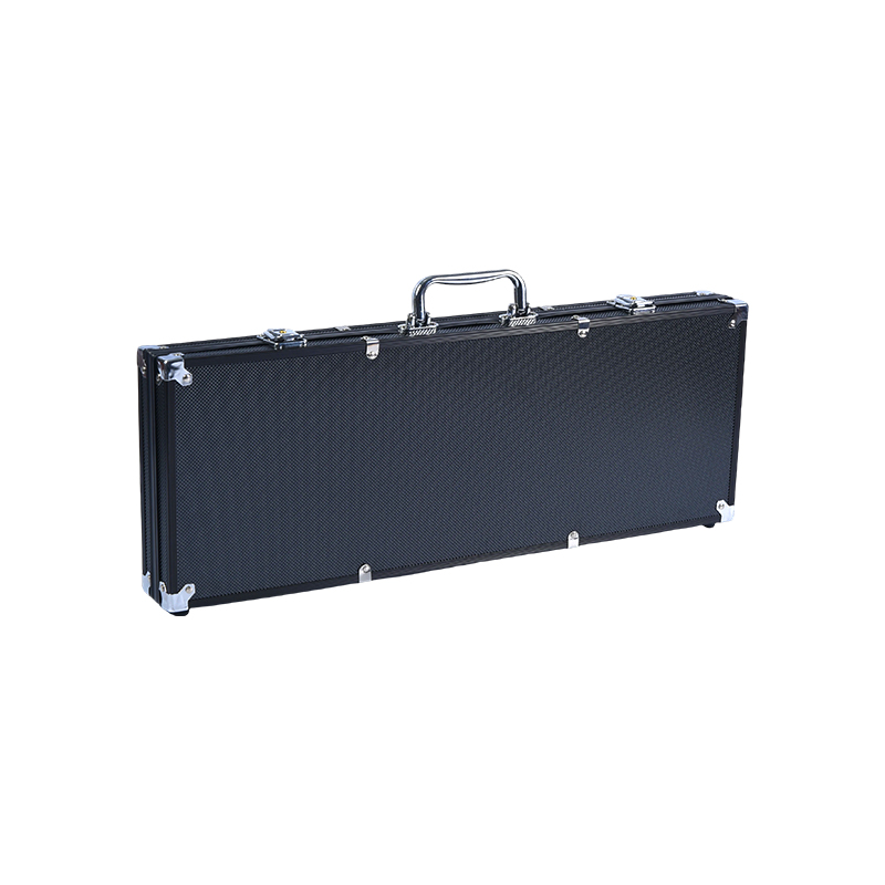 Sarung Set Cip Poker Aluminium Bertekstur Hitam dengan Aksesori
