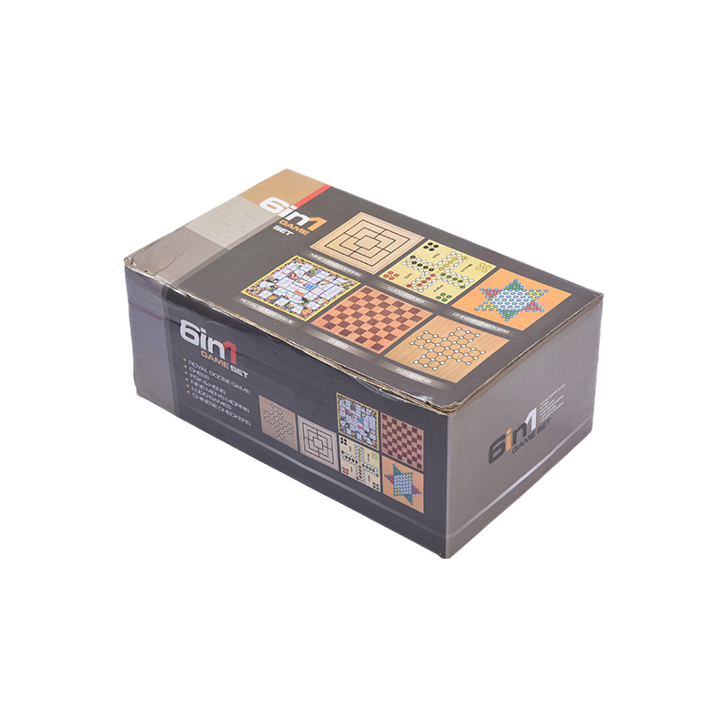 Set Permainan Papan Magnetik 6-dalam-1 Sarung Mudah Alih