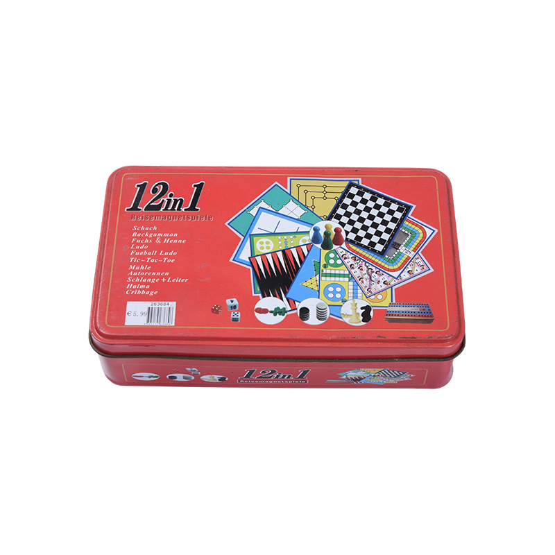 Sarung Timah Logam Set Permainan Perjalanan Magnet 12-dalam-1