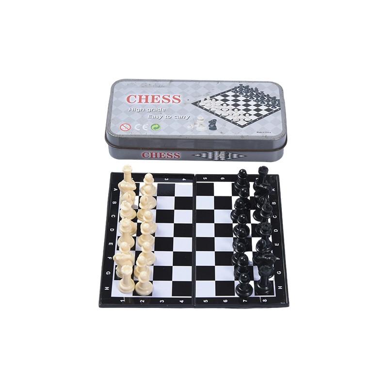 Sarung Timah Logam Set Catur Magnet Mudah Alih