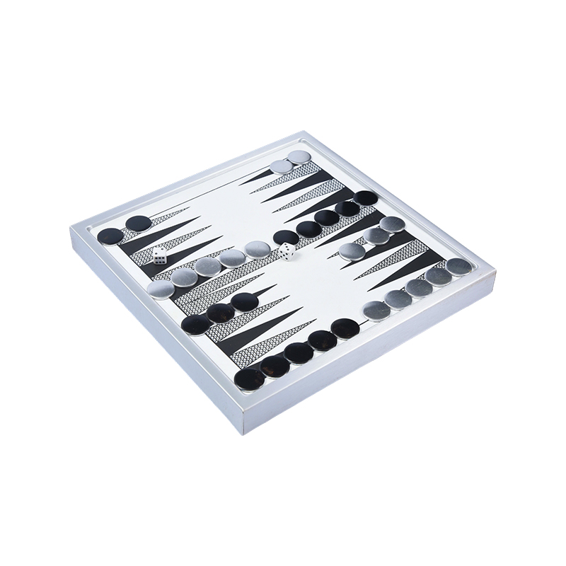 Set Backgammon Aluminium Premium - Edisi Atas Meja Moden