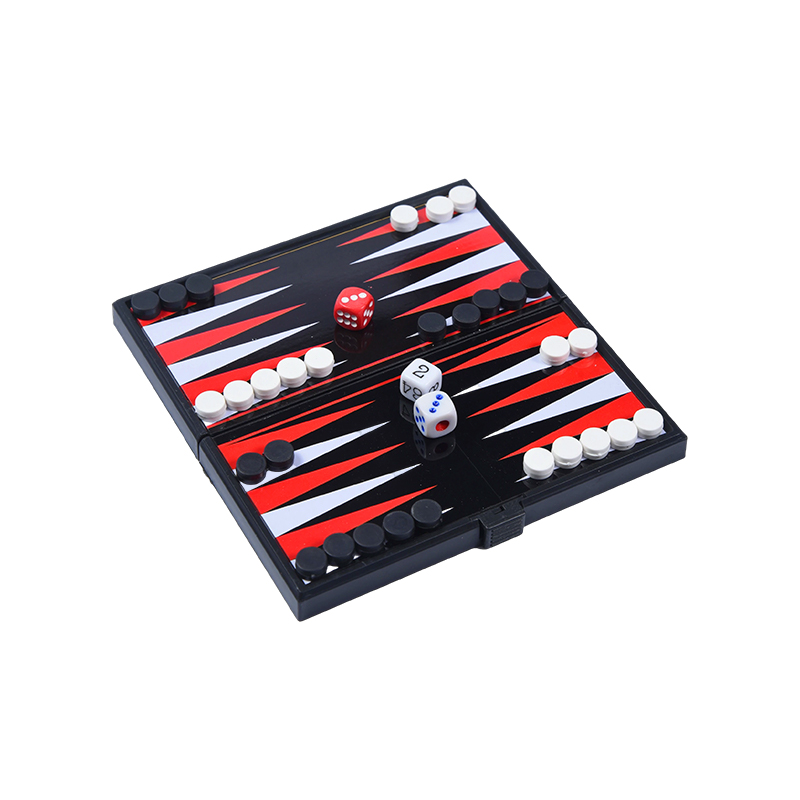 Set Permainan Backgammon Dua Muka Magnet Mudah Alih