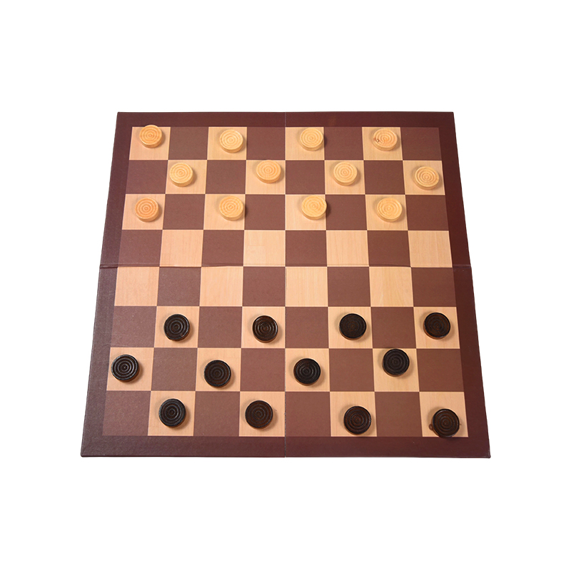 Permainan Papan Checkers Kayu – Permainan Strategi Klasik dengan Dua Pilihan Pembungkusan