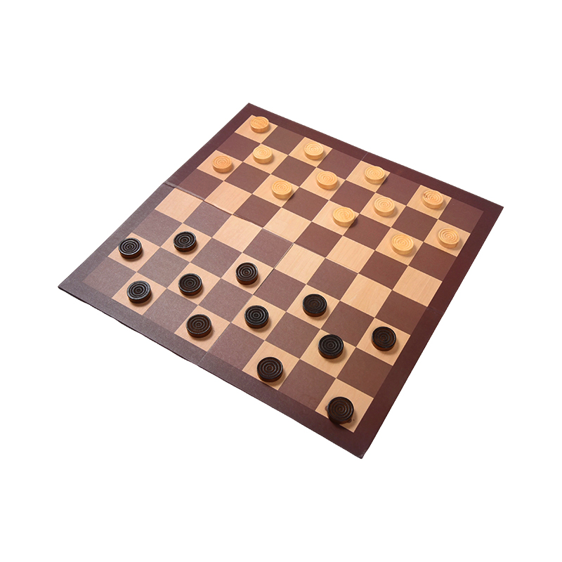 Permainan Papan Checkers Kayu – Permainan Strategi Klasik dengan Dua Pilihan Pembungkusan