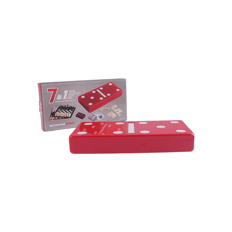 Edisi Polka-Dot Merah - Set Kombo Domino & Cribbage Klasik