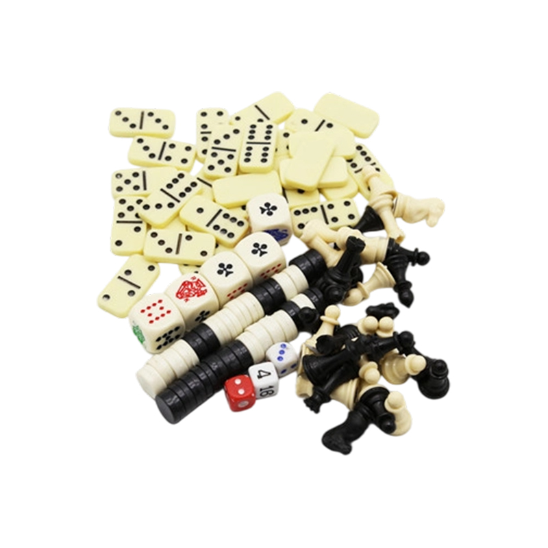 Set Berbilang Permainan Klasik - Kombo Catur, Domino, Poker & Dam