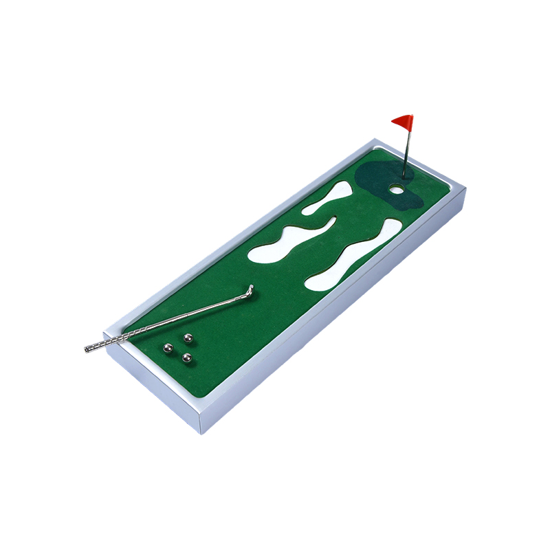 Permainan Golf Dalaman Mudah Alih dengan Bingkai Aluminium Desktop Mini Golf Putting Green