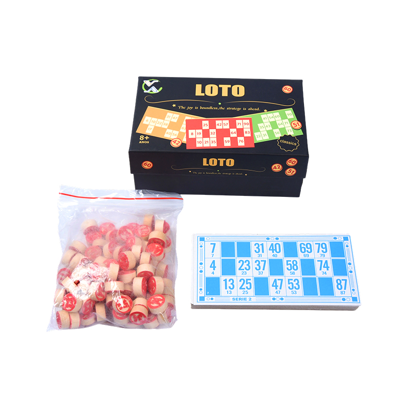 Set Permainan LOTO (Gaya Bingo) – Lengkap dengan Token, Kad dan Kotak Storan