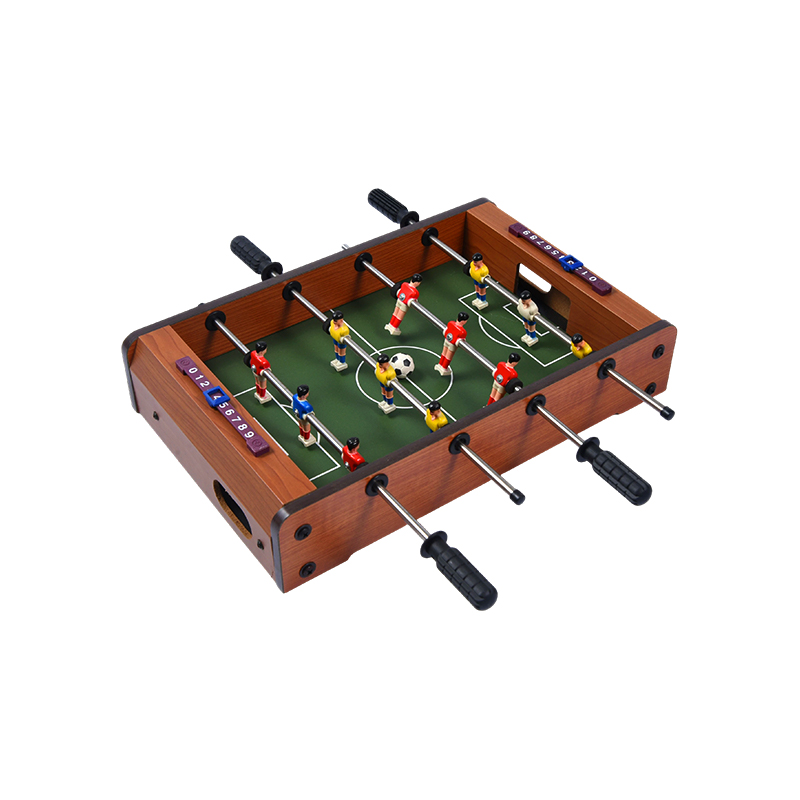Permainan Bola Sepak Desktop Padat dengan Meja Mini Foosball Kayu Pemain Ceria