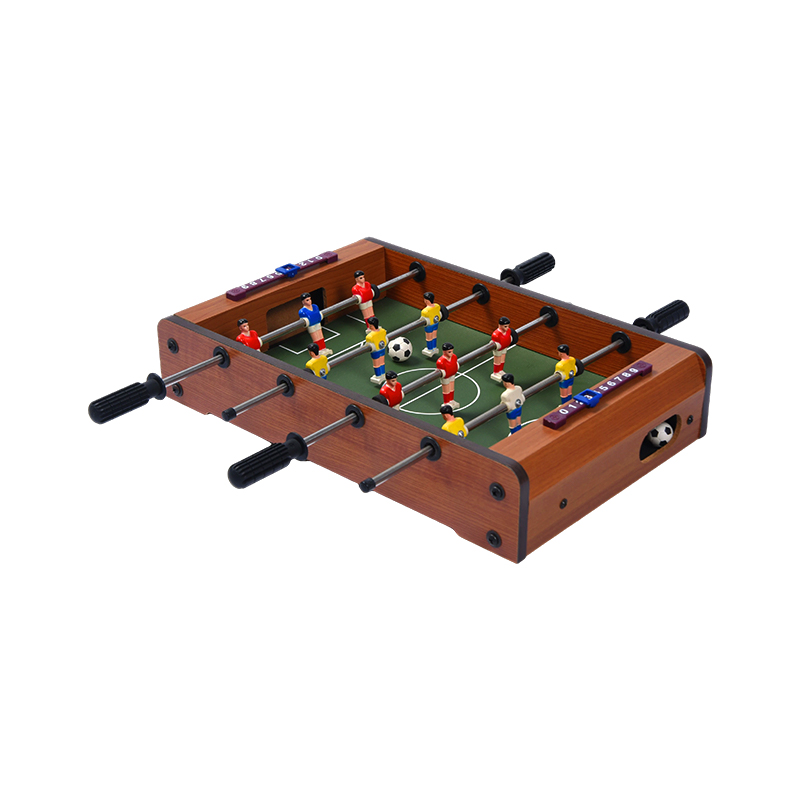Permainan Bola Sepak Desktop Padat dengan Meja Mini Foosball Kayu Pemain Ceria