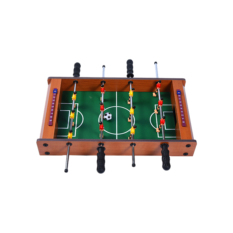 Permainan Bola Sepak Padat dengan Pemain Cergas dan Penjejak Skor Meja Foosball Desktop Kayu