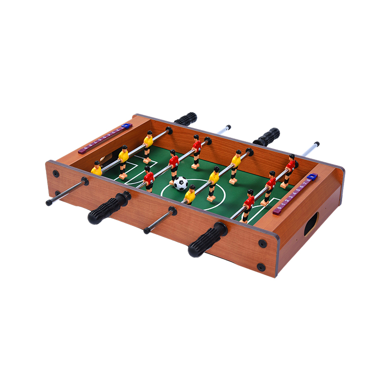 Permainan Bola Sepak Padat dengan Pemain Cergas dan Penjejak Skor Meja Foosball Desktop Kayu