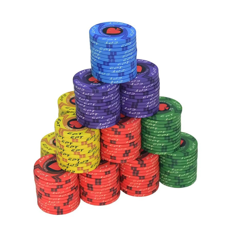 Cip Poker Seramik Tersuai - Kualiti Premium untuk Pengalaman Kasino Tulen