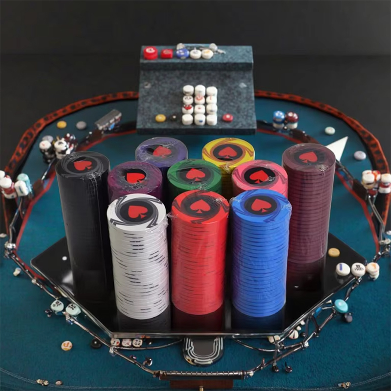 Cip Poker Seramik Tersuai - Kualiti Premium untuk Pengalaman Kasino Tulen