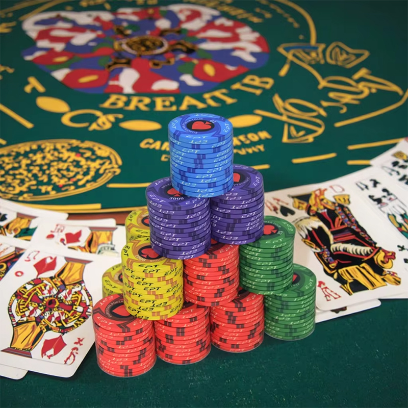 Cip Poker Seramik Tersuai - Kualiti Premium untuk Pengalaman Kasino Tulen